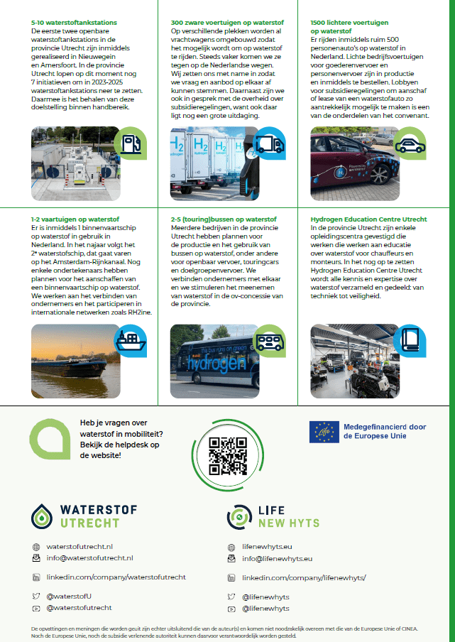 2023 factsheet Convenant waterstof in mobiliteit provincie Utrecht afbeelding pagina 2