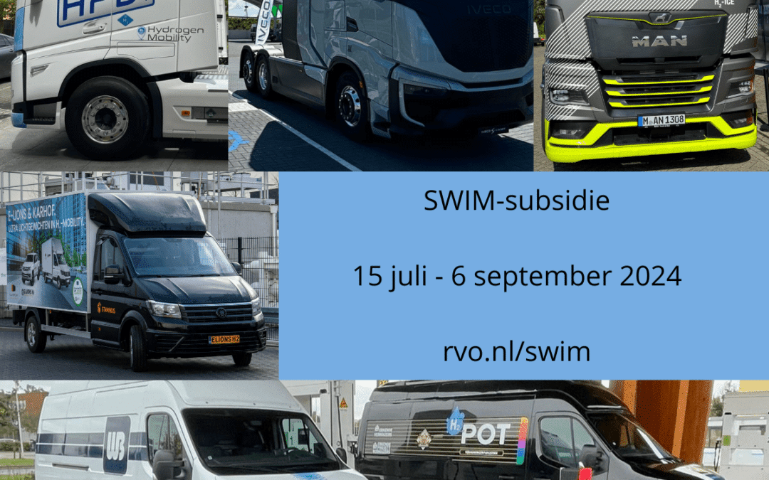 SWIM-regeling: subsidie voor waterstof in mobiliteit