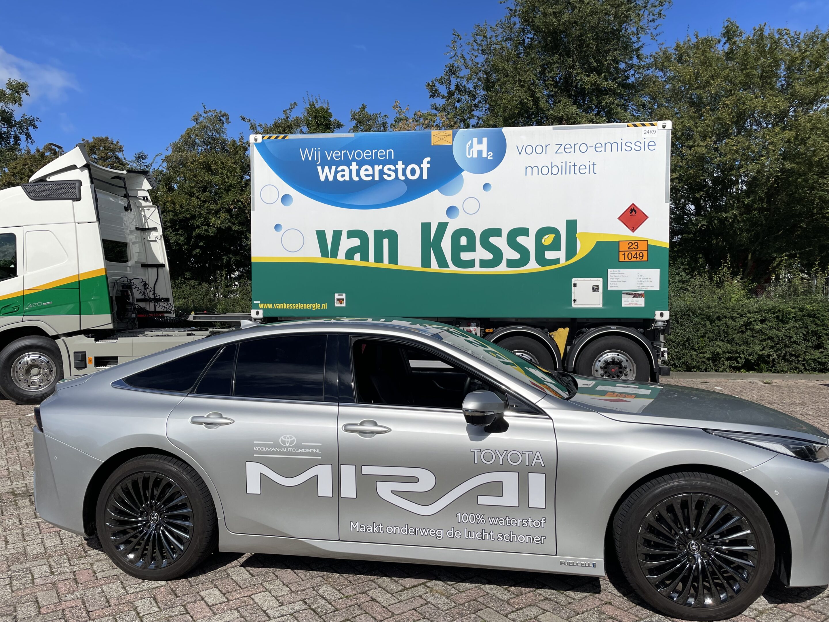 Toyota Mirai personenauto op waterstof