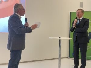 Jorg Gigler en Han van der Wal in sessie zwaar transport op waterstof 2024